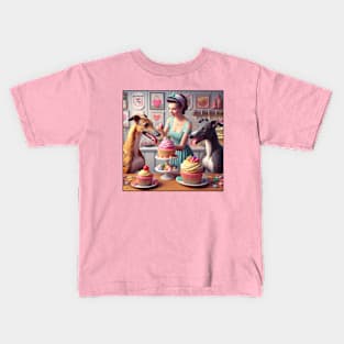 Retro Bakery, Greyhounds, and a Pin-Up Girl Kids T-Shirt